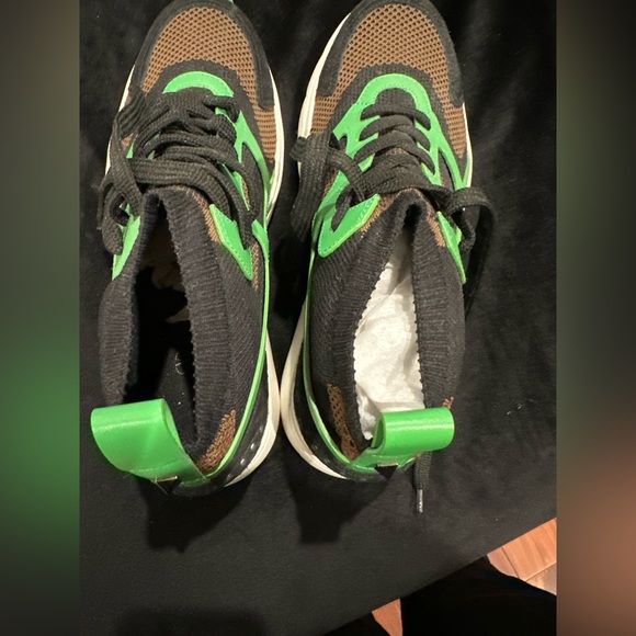 Valentino Garavani Sound High Knit Mesh & Leather sneakers. Offers welcome - Picture 3 of 7